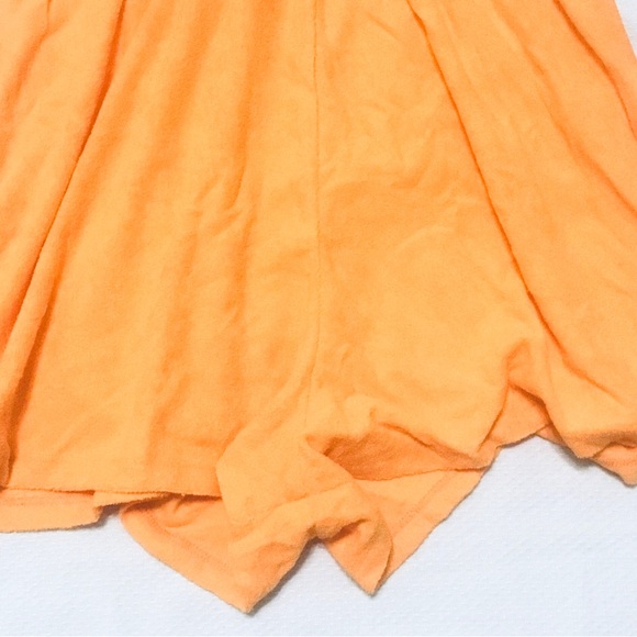 NWT "WILD FABLE" ORANGE TERRY CLOTH ROMPER HALTER NECK SWIM COVER UP SZ: M - Picture 3 of 9